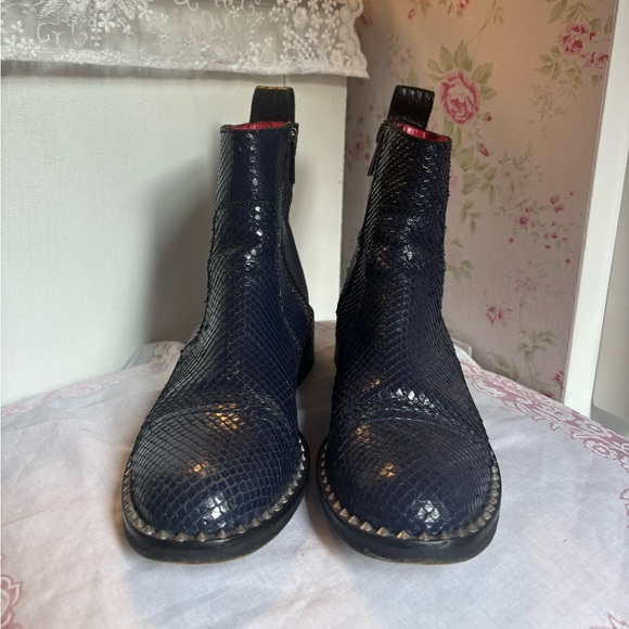 Zadig and Voltaire Blue Marine Empress Keith Boots - Picture 2 of 7